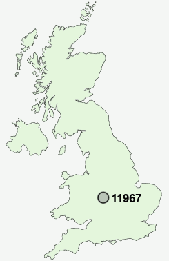 11967 Postcode map