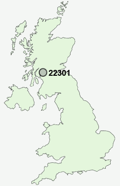 22301 Postcode map