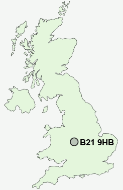 UK Postcode map