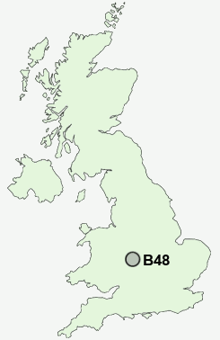 B48 Postcode map