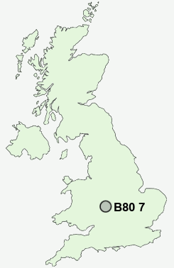 UK Postcode map