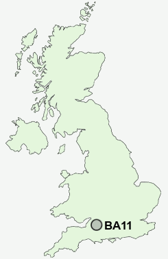 BA11 Postcode map