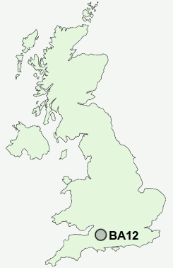 BA12 Postcode map