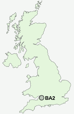 BA2 Postcode map