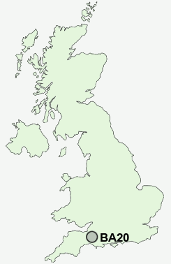 BA20 Postcode map