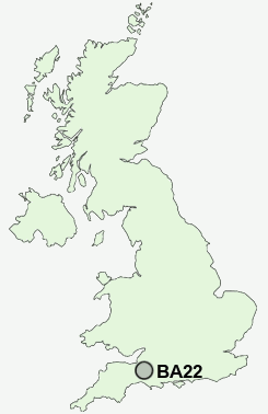 BA22 Postcode map