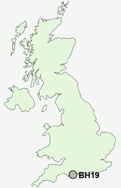 BH19 Postcode map