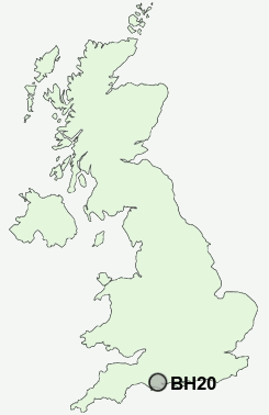 BH20 Postcode map