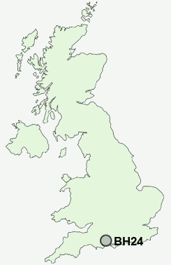 BH24 Postcode map