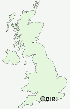 BH31 Postcode map