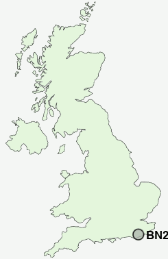 BN27 Postcode map