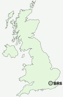 BR6 Postcode map