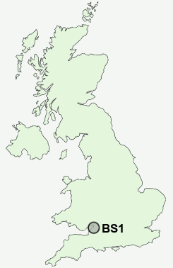 BS1 Postcode map