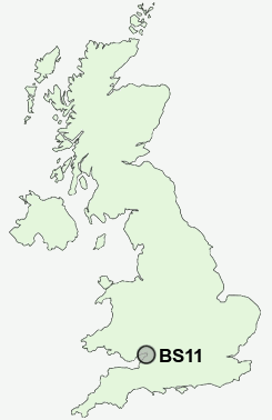 BS11 Postcode map