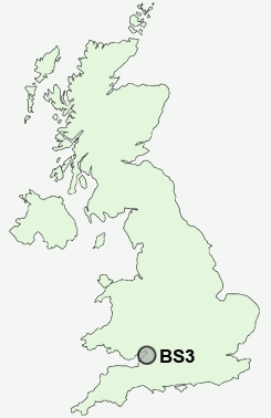 BS3 Postcode map