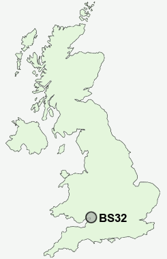 BS32 Postcode map