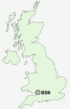 BS6 Postcode map