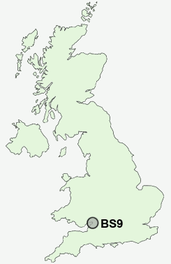 BS9 Postcode map