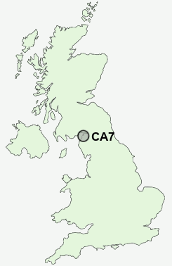 CA7 Postcode map