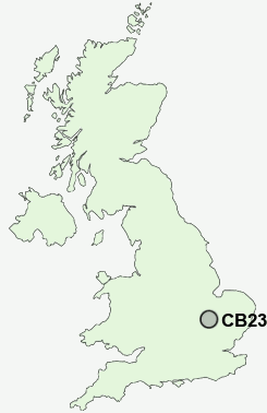 CB23 Postcode map