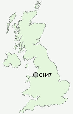 CH47 Postcode map