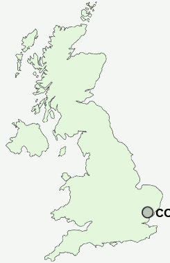 CO1 Postcode map