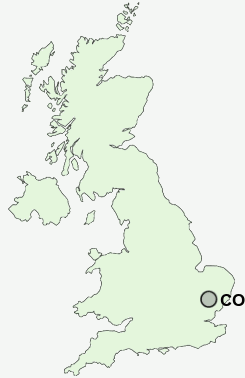 CO10 Postcode map