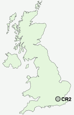 CR2 Postcode map