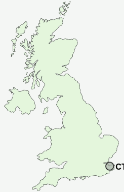 CT1 Postcode map