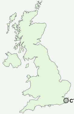 CT18 Postcode map