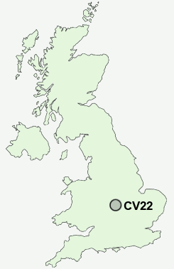 CV22 Postcode map