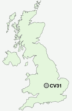 CV31 Postcode map