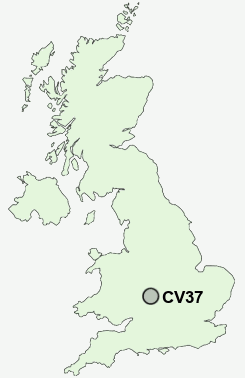 CV37 Postcode map