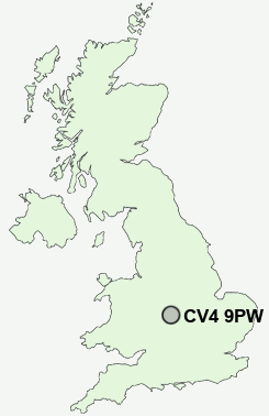 UK Postcode map