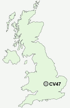 CV47 Postcode map