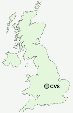 CV8 Postcode map