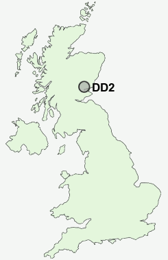 DD2 Postcode map