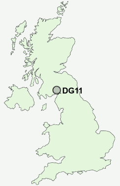 DG11 Postcode map