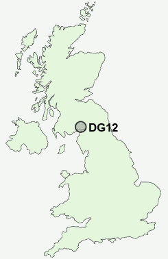 DG12 Postcode map