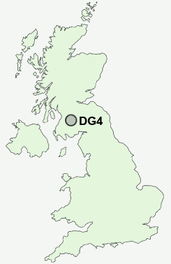 DG4 Postcode map