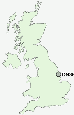 DN36 Postcode map