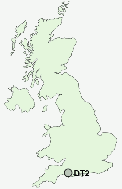 DT2 Postcode map