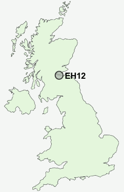 EH12 Postcode map