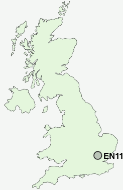 EN11 Postcode map