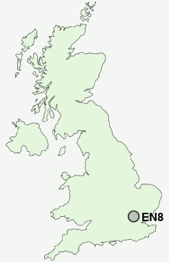 EN8 Postcode map