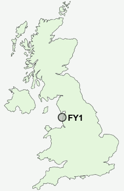 FY1 Postcode map