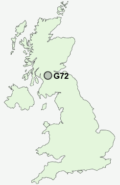 G72 Postcode map