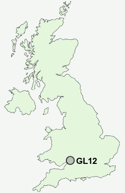 GL12 Postcode map