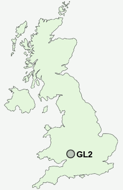 GL2 Postcode map