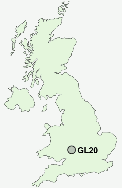 GL20 Postcode map